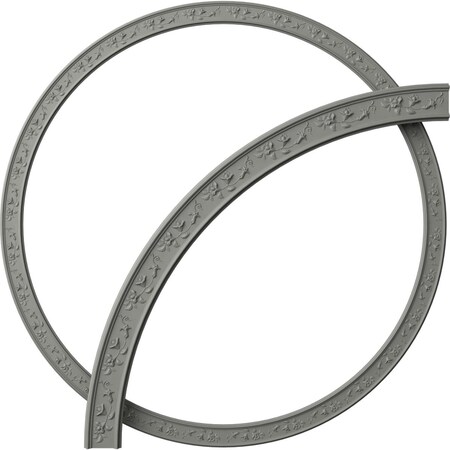 Ekena Millwork 76-in. OD x 68-in. ID x 4-in. W x 7/8-in. P Floral Classic Ceiling Ring Kit CRK37FL